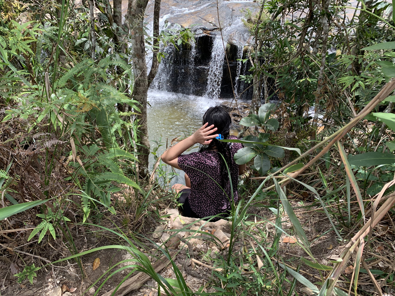 cachoeira do moinho no complexo da ponte carrancas